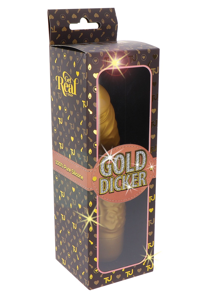 Vibrator Realist Gold Dicker 7 Moduri Vi in SexShop KUR Romania