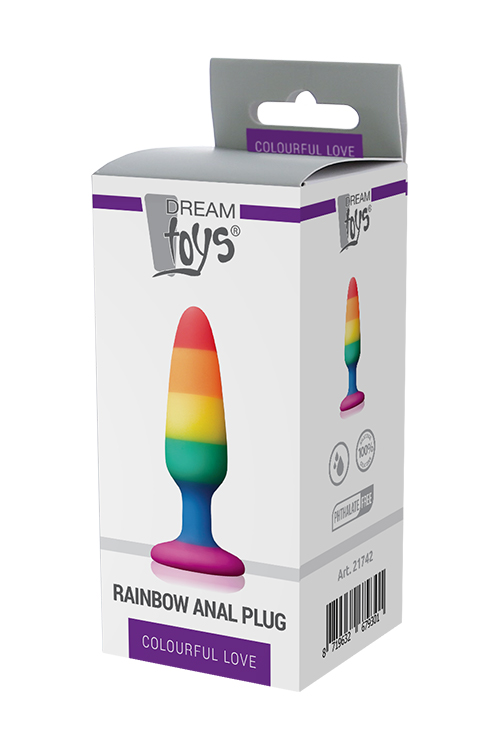 Dop Anal Rainbow 11 cm Silicon Lichid Co in SexShop KUR Romania