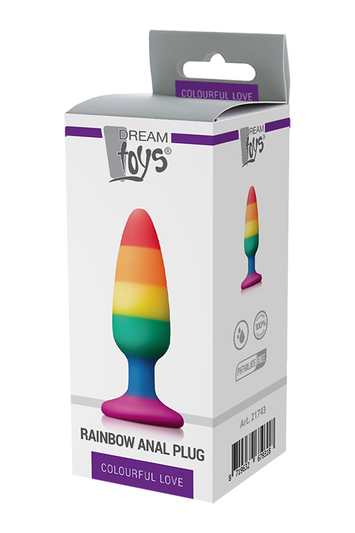 Dop Anal Rainbow Silicon Lichid 14 cm Co in SexShop KUR Romania