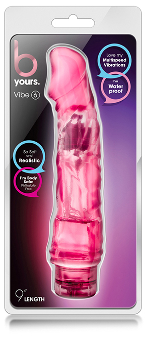 Vibrator Multispeed B Yours Vibe6 24 cm Roz