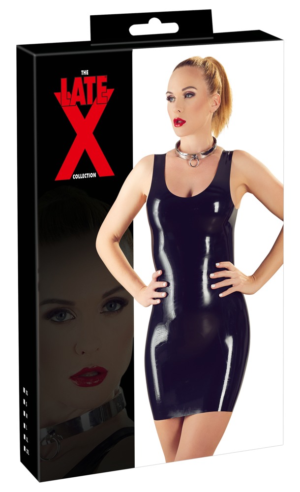 Rochie Mini din Latex, Negru, XS in SexShop KUR Romania