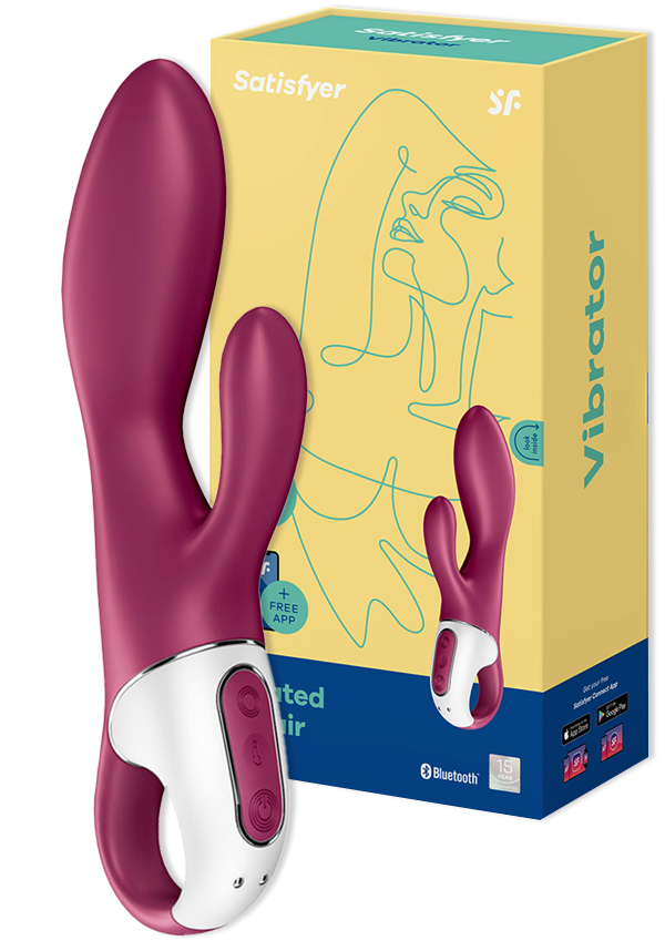 Vibrator Rabbit cu Incalzire Heated Affair Blueooth Control Free App Silicon USB 20 cm