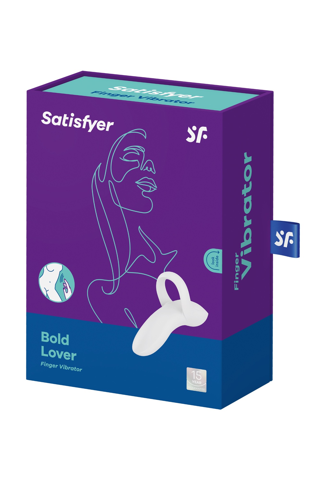 Vibrator Deget Bold Lover, 12 Moduri Vibratii, Silicon, USB, Alb