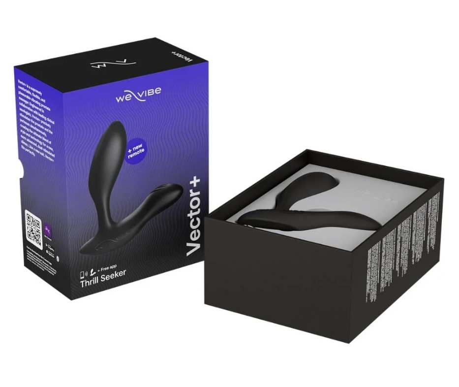 Stimulator Vector+, Silicon, Telecomanda Wireless, Bluetooth, Free App, USB, Negru