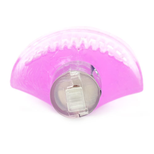 Vibrator Mini Limba, TPE, Roz, 5 cm, Gui in SexShop KUR Romania