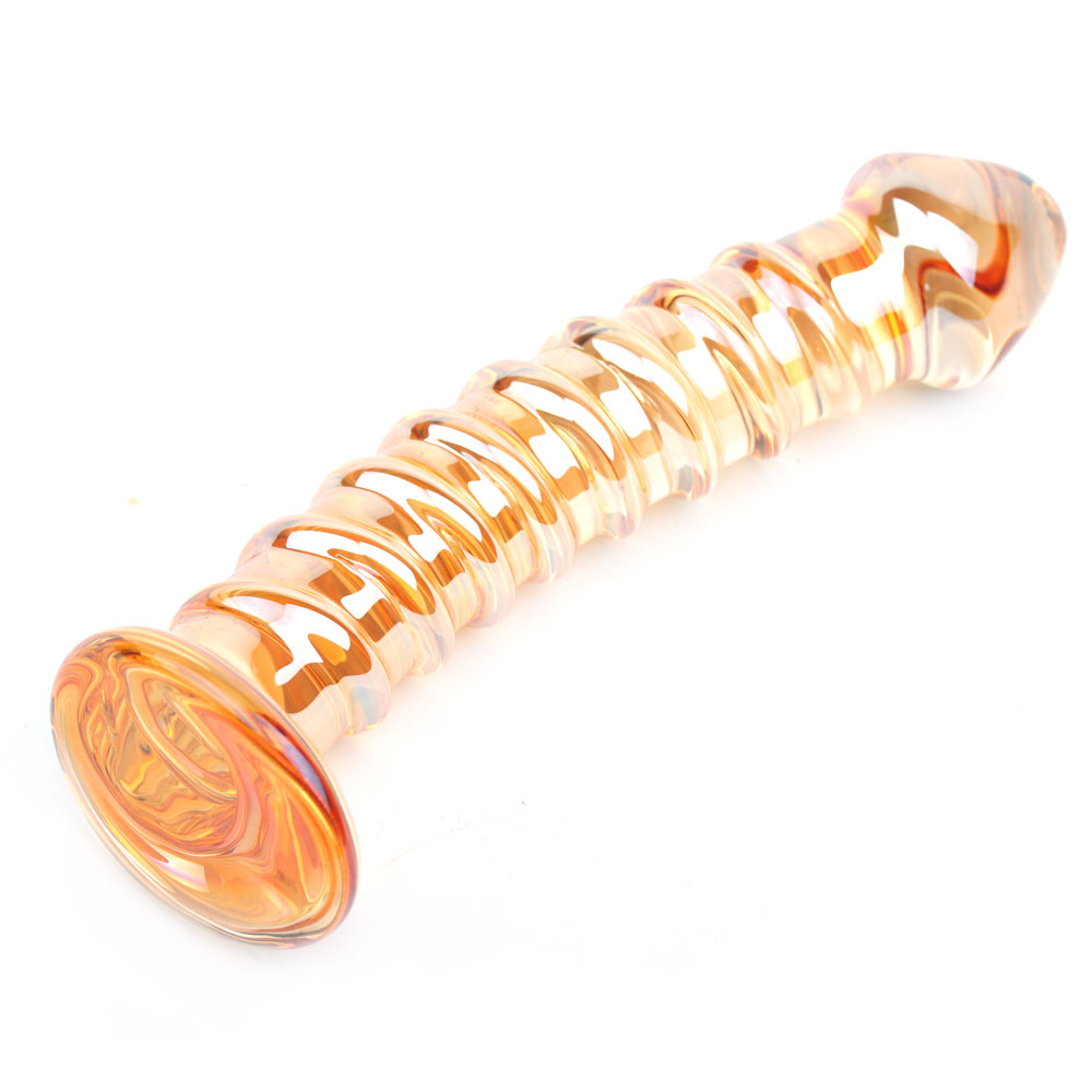 Dildo din Sticla Golden 18 cm Passion La in SexShop KUR Romania