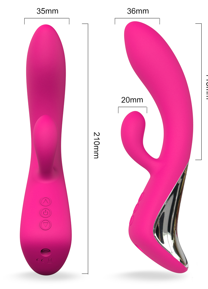 Vibrator Rabbit Luxe Wave&Vibrations Roz Silicon USB Passion Labs