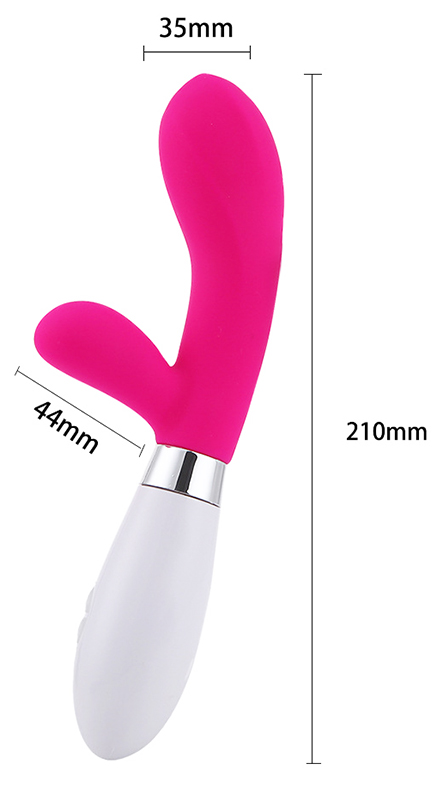 Vibrator Iepuras Madison 10 Moduri Vibratii Silicon Roz Inchis Passion Labs