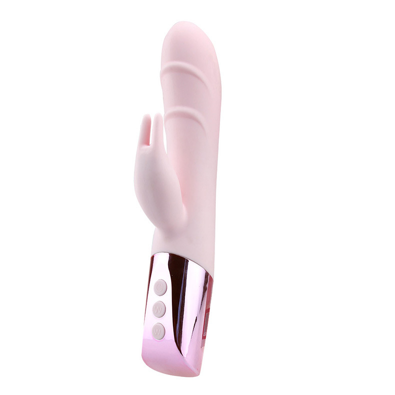 Vibrator Rabbit Dulce 30 Moduri Vibratii Siliocn Roz 22 cm Mokko Toys