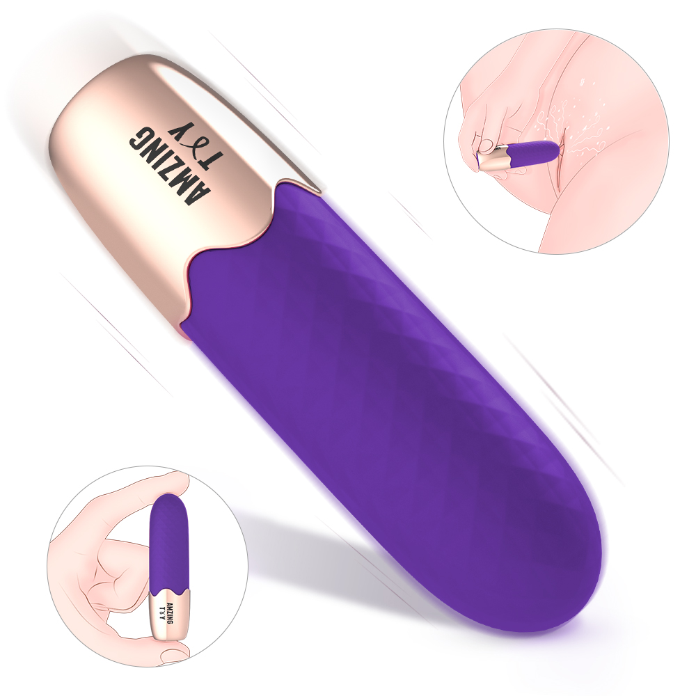 Vibrator Mini Irene 9 Moduri Vibratii Silicon USB Mov 8.3 cm Guilty Toys