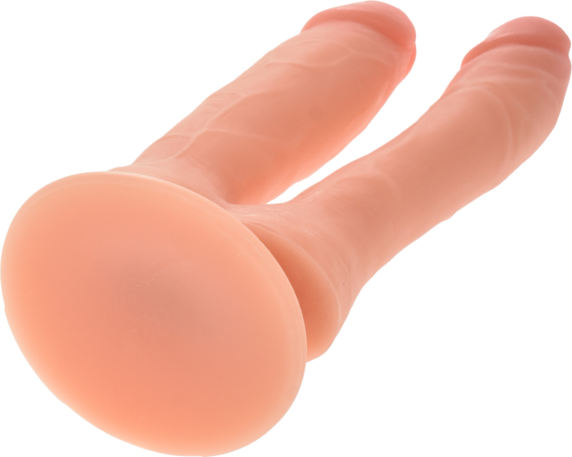 Dildo Double Joy PVC Ventuza Natural 19.5 cm Passion Labs