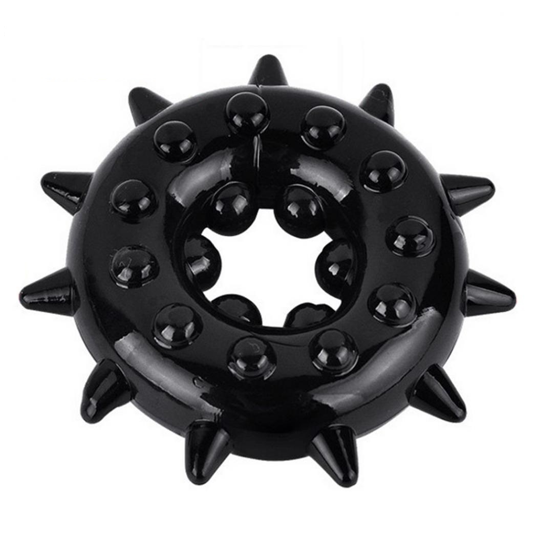 Inel de Penis Elastic Super Spikes Negru Guilty Toys