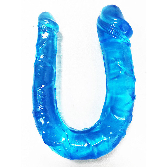 Dildo Double Realistic Heads Albastru 30 in SexShop KUR Romania