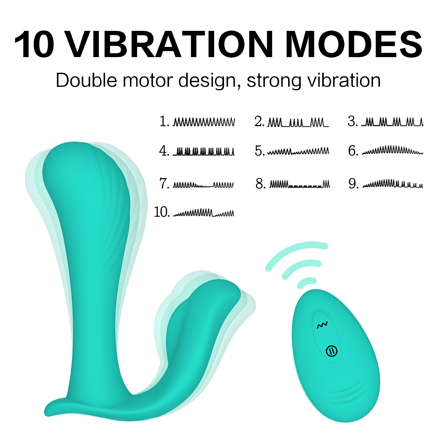 Vibrator Wearable Confidence Remote Control 10 Moduri Vibratii Silicon USB Verde Passion Labs