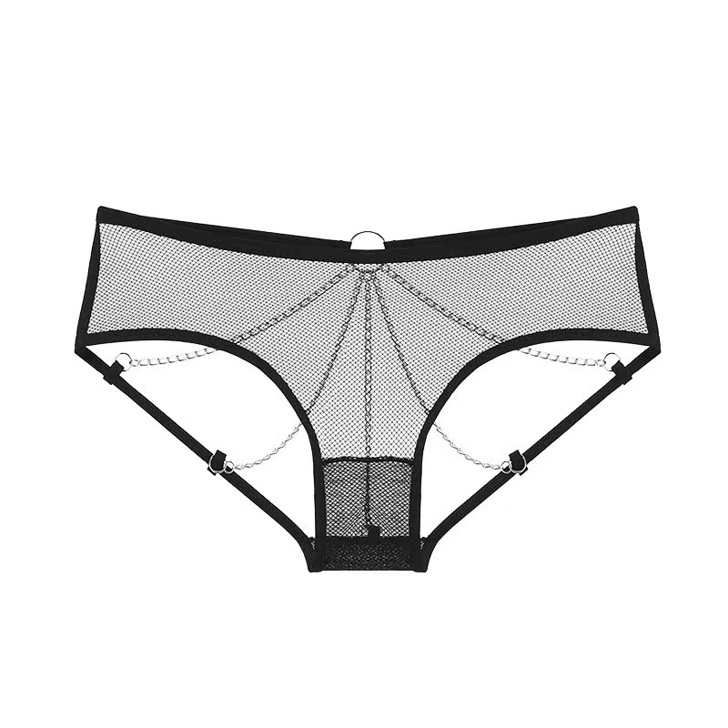 Bikini cu Lanturi Negru, S/M in SexShop KUR Romania