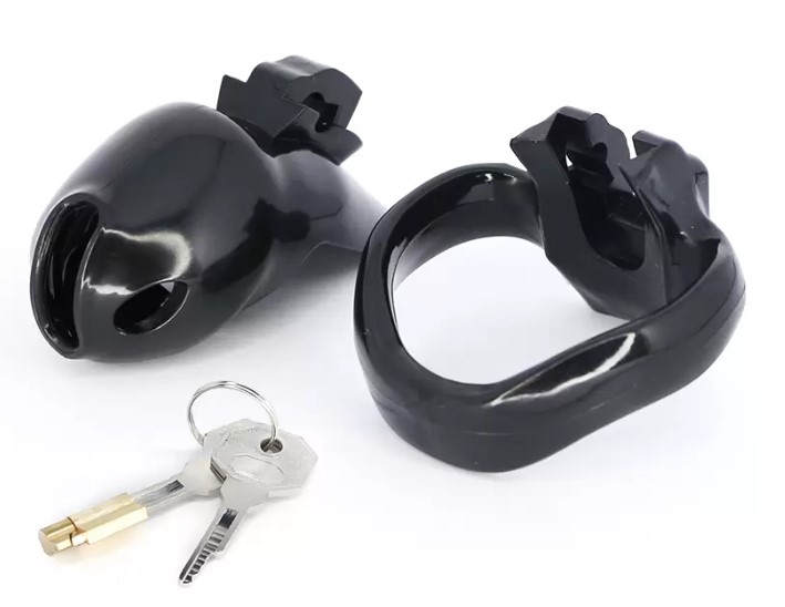 Cusca de Castitate Prison Male, Negru, Mokko Toys