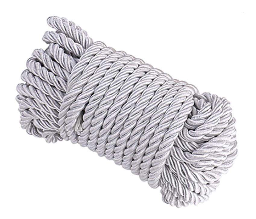 Sfoara Shibari, Poliester, Argintiu, 10  in SexShop KUR Romania