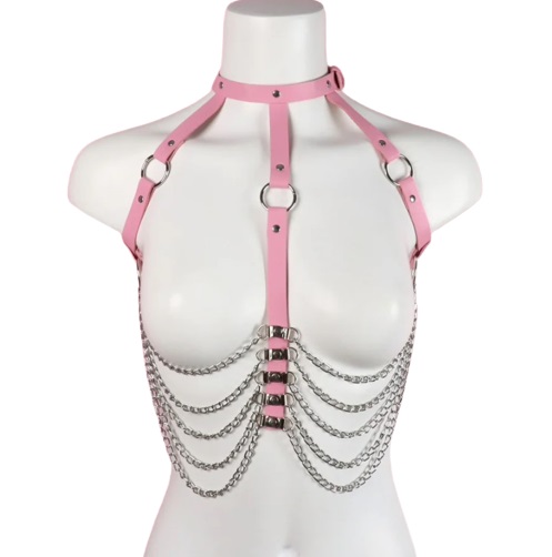 Harness Sexy Chains, Piele Ecologica, Ro in SexShop KUR Romania