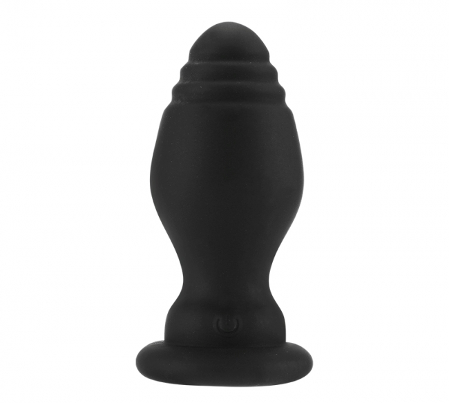 Dop Anal Fox Tail, 10 Moduri Vibratii, Maro, Silicon, USB, Guilty Toys