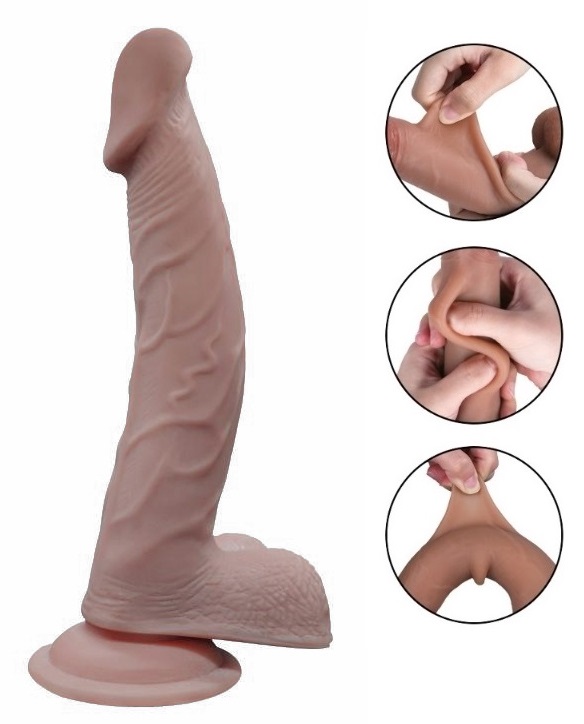 Dildo Carlo Sliding&Bendable, TPE Strat  in SexShop KUR Romania