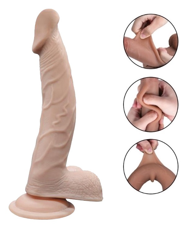 Dildo Carlo Sliding&Bendable, TPE Strat  in SexShop KUR Romania