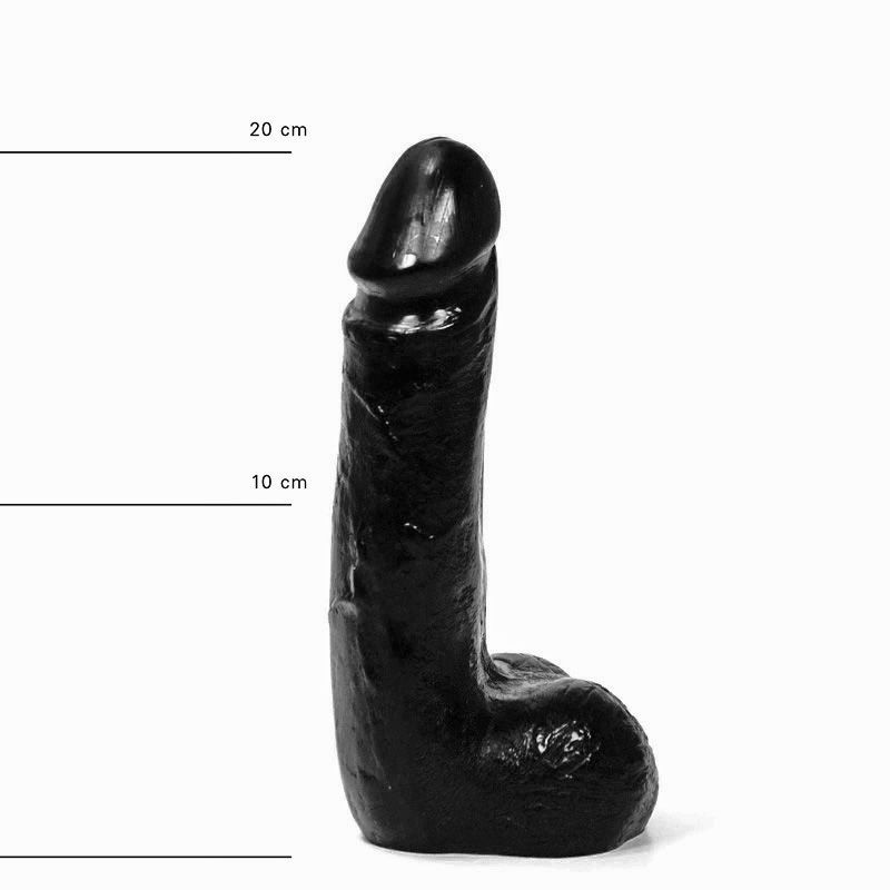 Dildo Realist All Black PVC 19 cm in SexShop KUR Romania