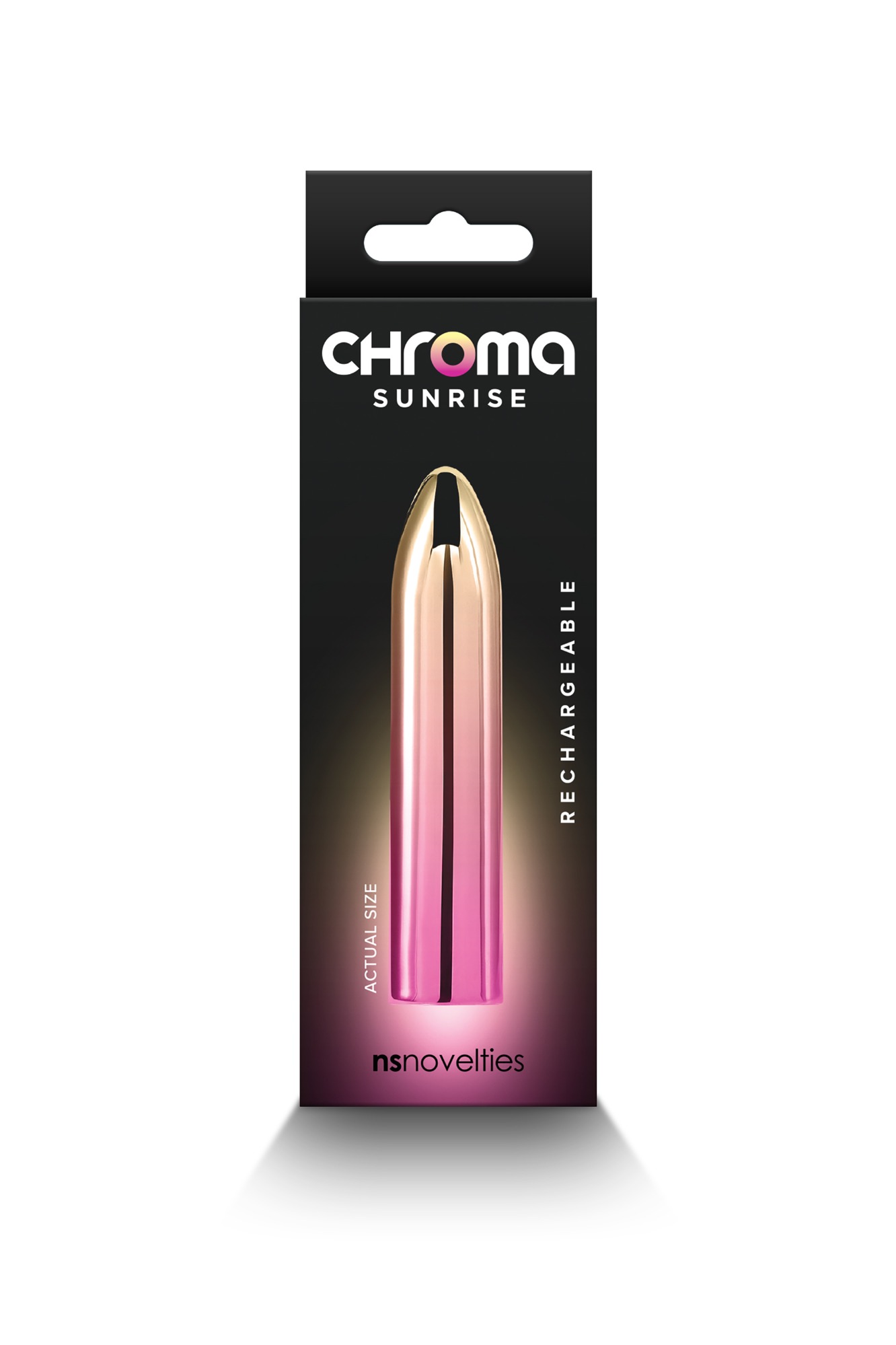 Vibrator Glont Chroma Sunrise, 10 Moduri Vibratii, ABS, USB, 9 cm