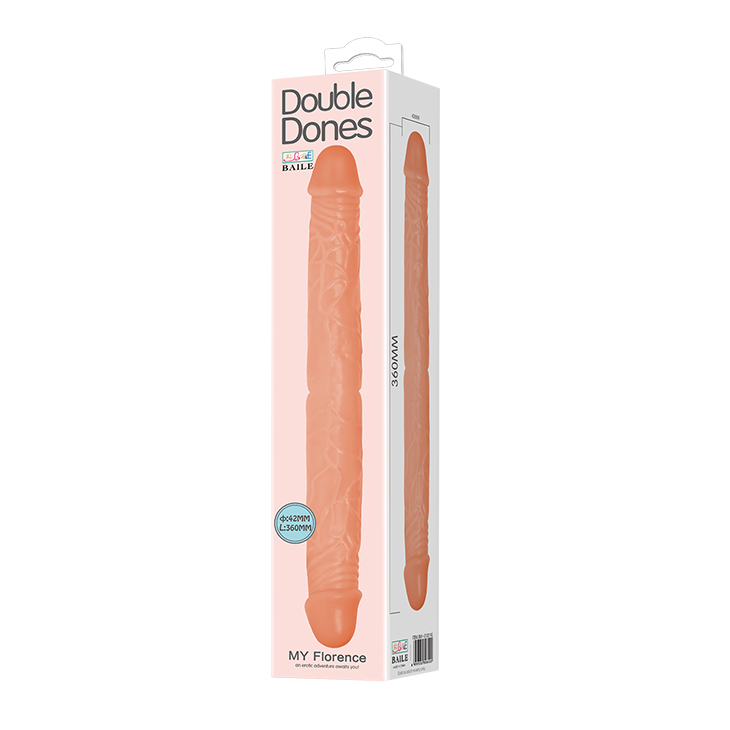 Dildo Realist Double Dones, Natural, 37 cm