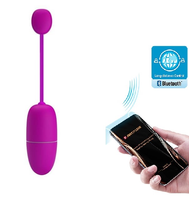 Ou Vibrator Nymph, 12 Moduri Vibratii, Bluetooth Control Free App, Silicon, Mov