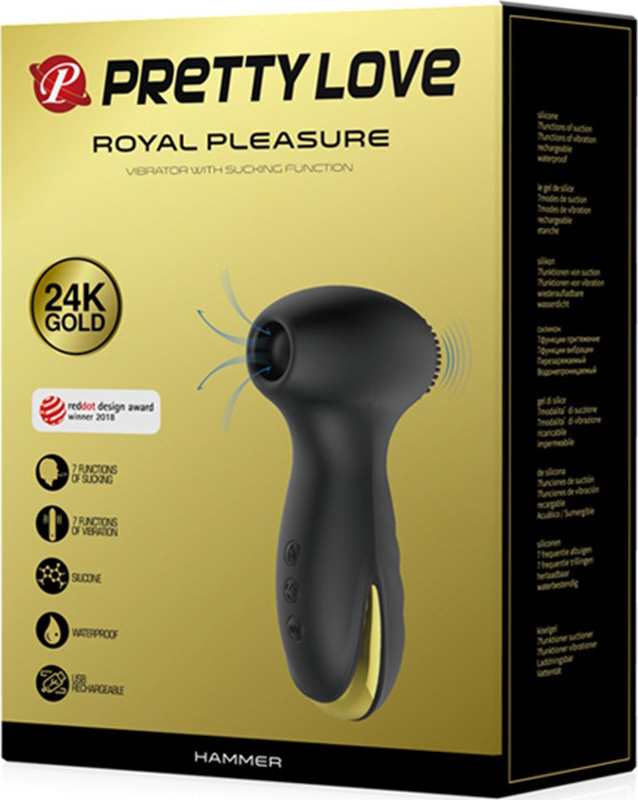 Vibrator Clitoris Royal Pleasure 24K Gol in SexShop KUR Romania