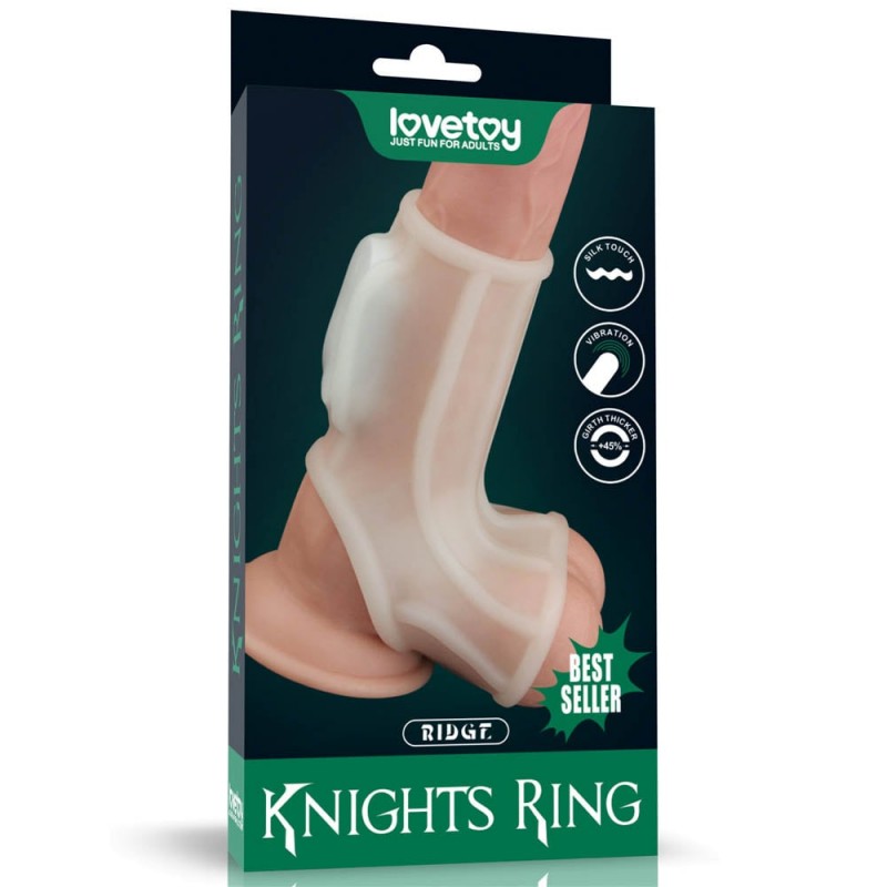 Manson Penis si Testicule Knights Ring Ridge cu Vibratii