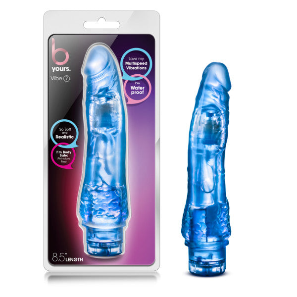 Vibrator Multispeed B Yours Vibe7 Albastru 23 cm