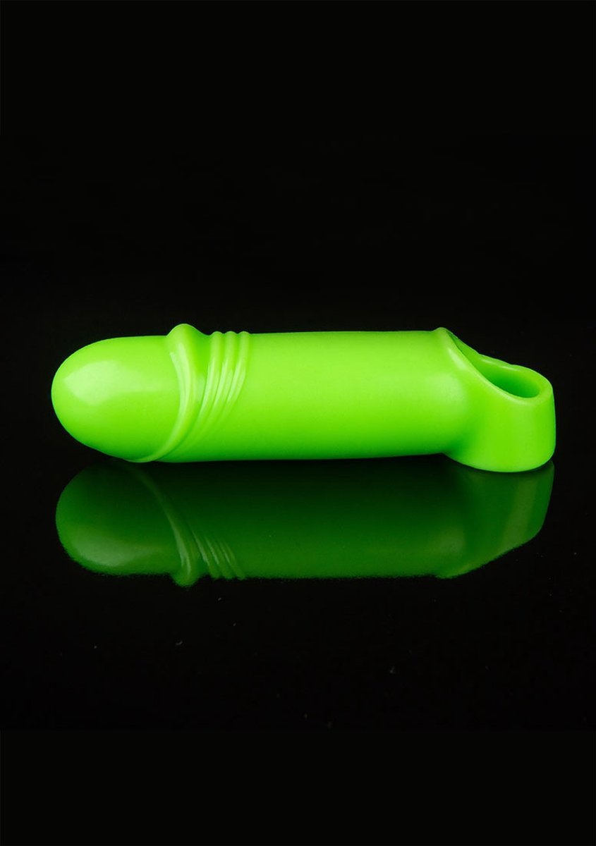 Manson Penis Glow in the Dark, TPE, Verde Neon, 16 cm