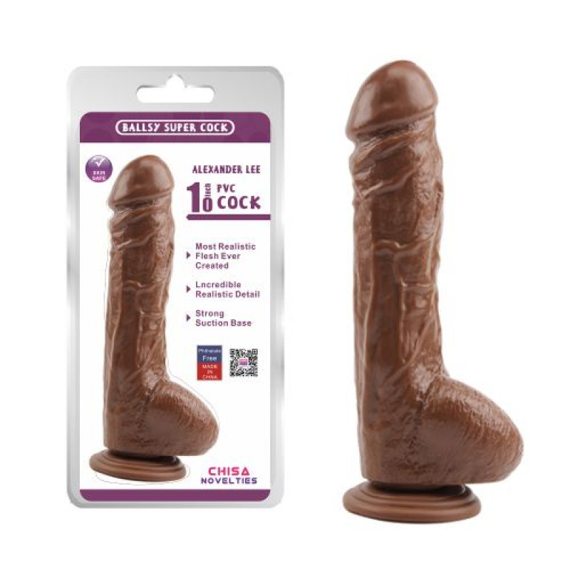 Dildo Realist Alexander Lee PVC Maro 25  in SexShop KUR Romania