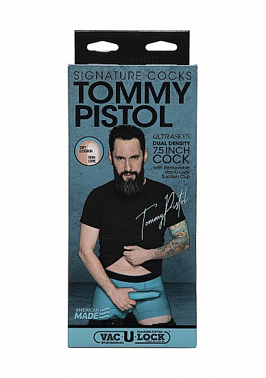 Dildo Realist Tommy Pistol Ultraskyn Dual Density Vac-U-Lock 19.7 cm