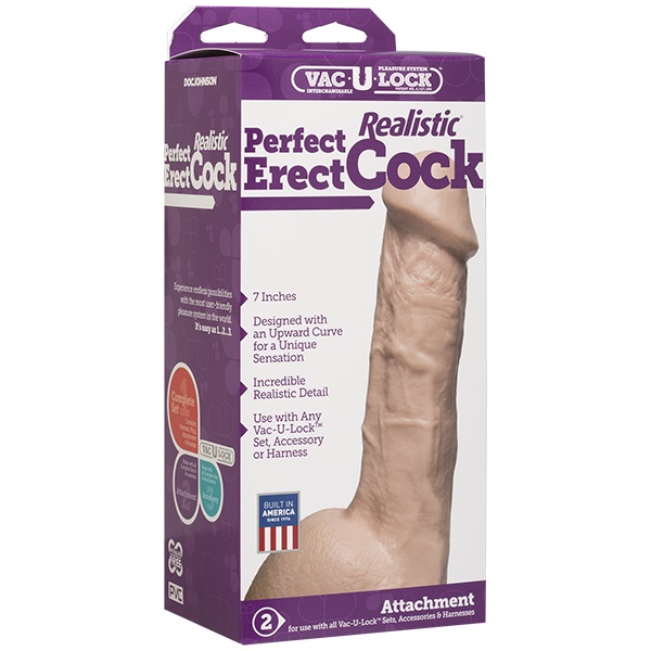 Dildo Realist Perfect Erect, FirmSkyn, Natural, 18 cm