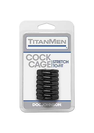 Manson de Penis Cock Cage, Negru