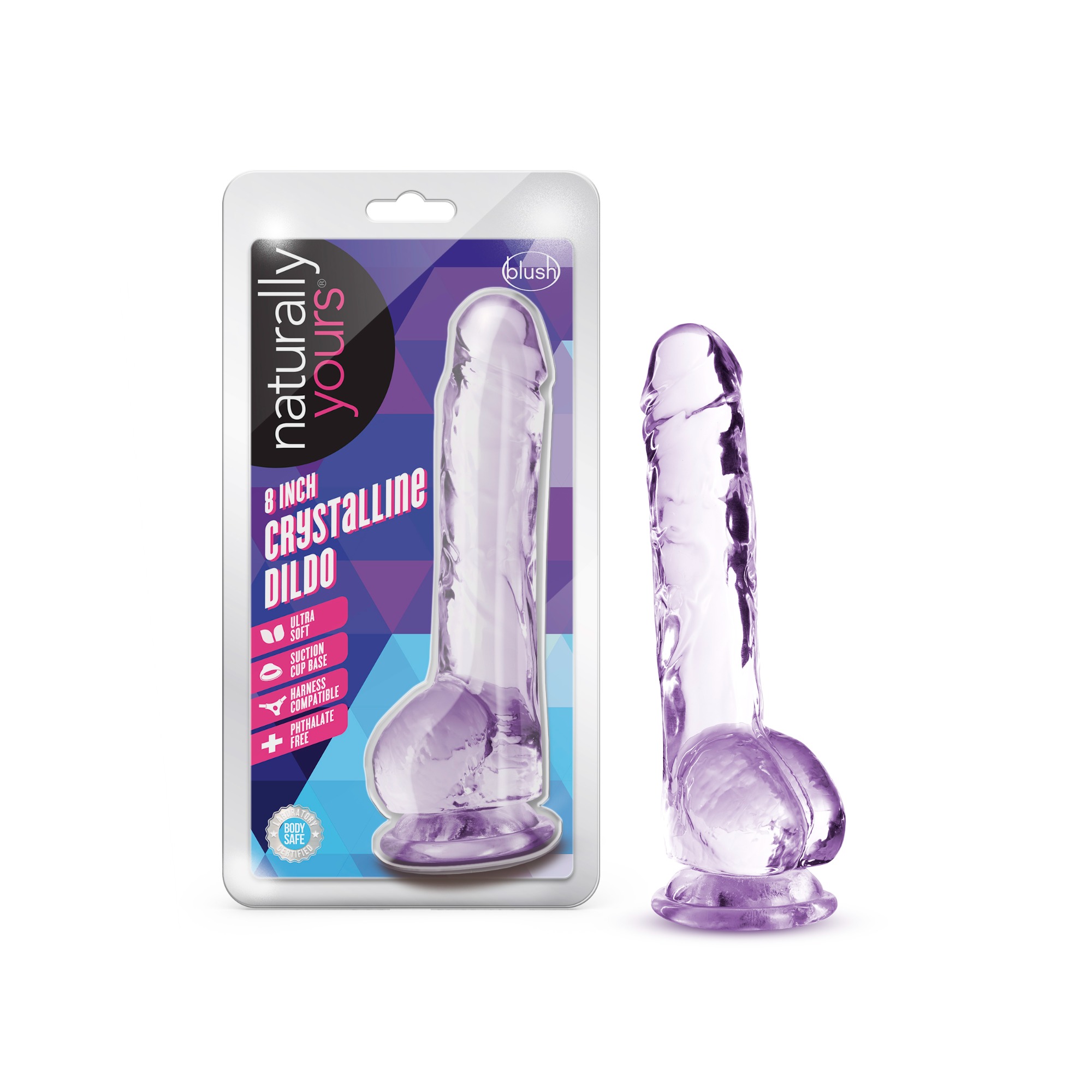 Dildo Crystalline Naturally Yours Mov 20.5 cm