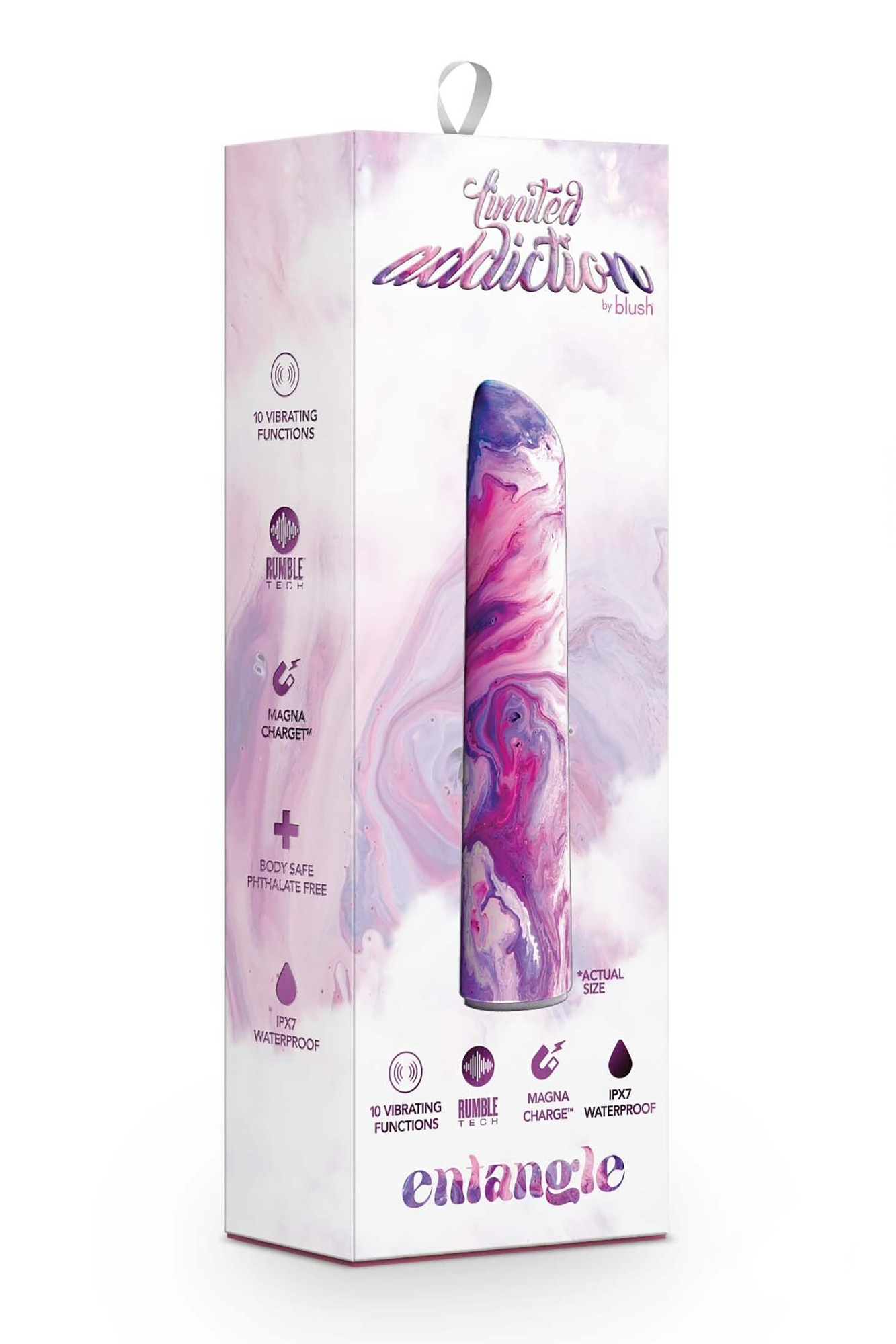 Vibrator Limited Addiction Entangle, 10 Moduri Vibratii, ABS, 10.1 cm