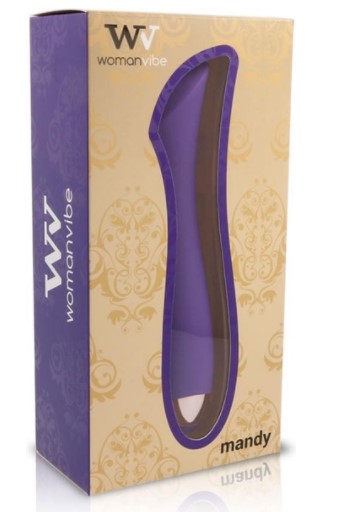 Vibrator Punctul K Mandy 10 Moduri Vibratii Silicon USB Mov/Auriu 19.9 cm