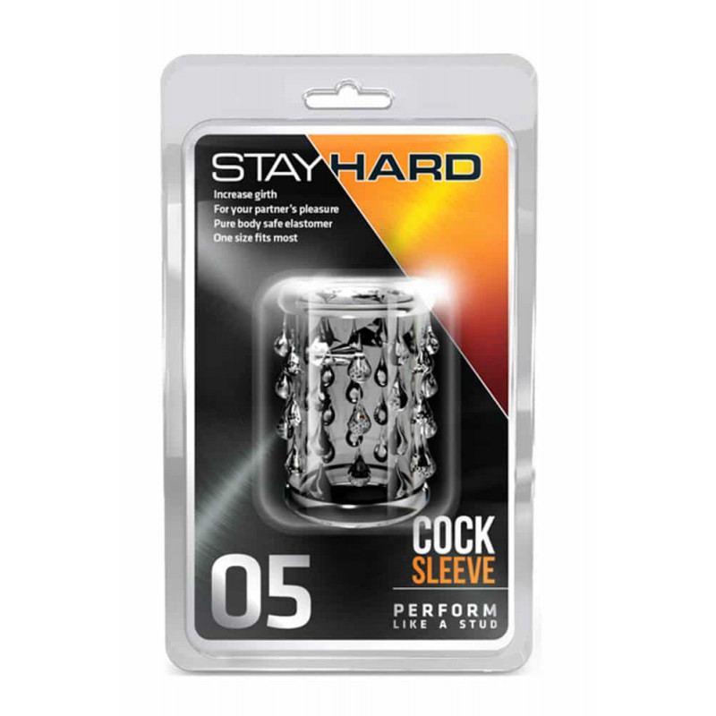 Manson Penis Stay Hard Cock Sleeve Transparent 5 cm