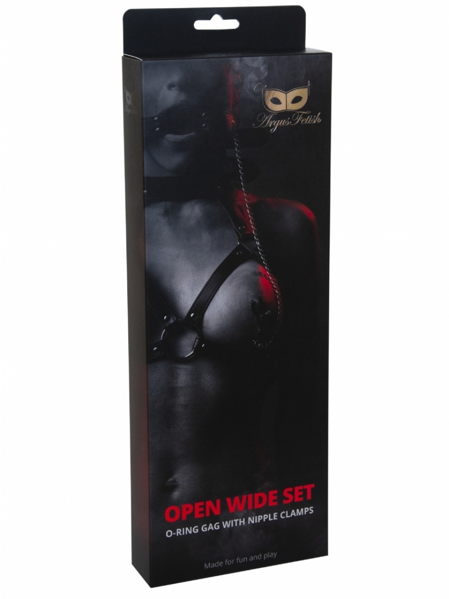 Set Open Wide Sutien Harness - Calus cu Clame Sfarcuri