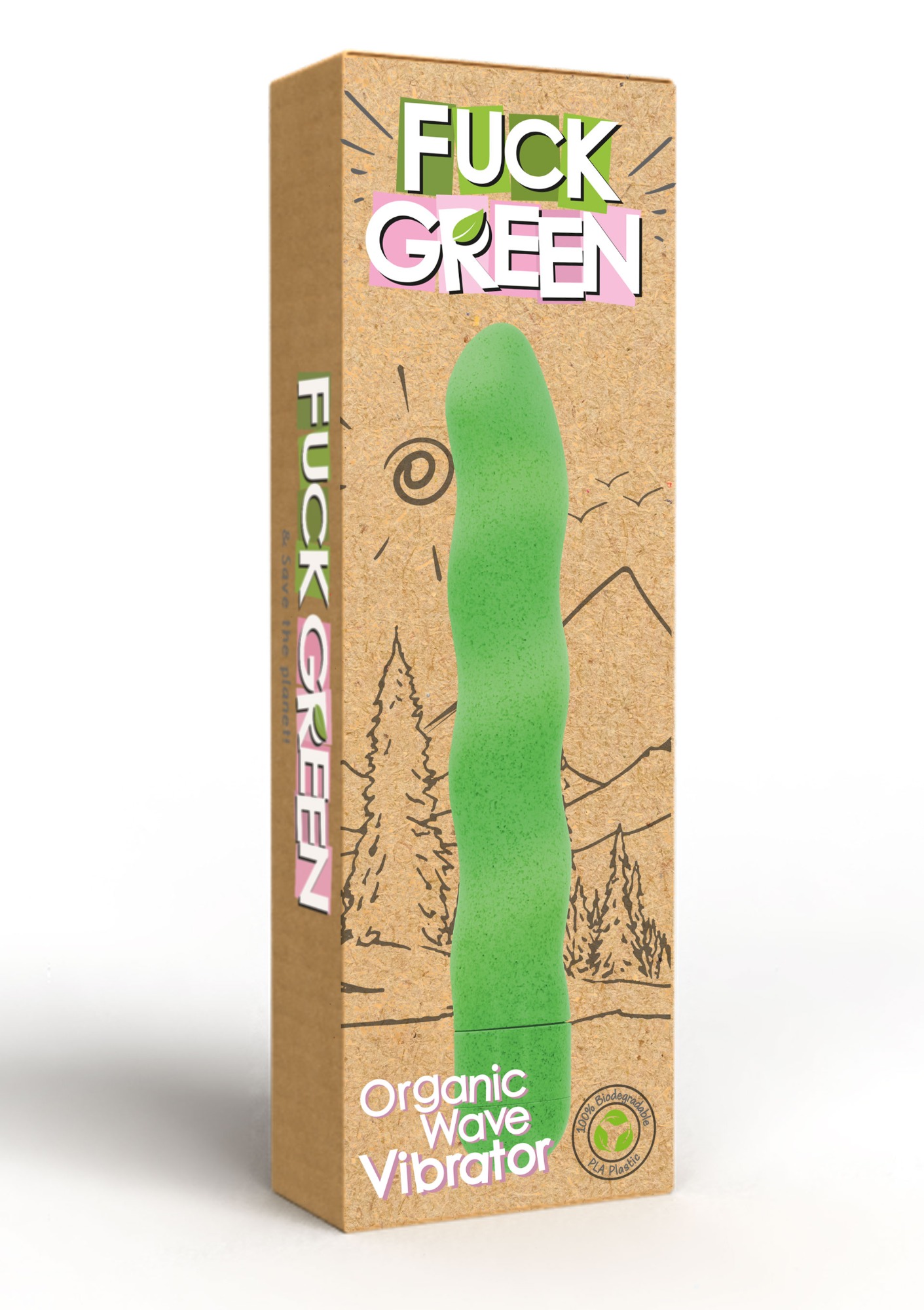 Vibrator Organic Wave Multispeed Verde 1 in SexShop KUR Romania