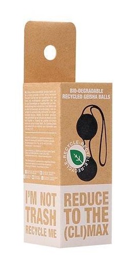 Bile Vaginale Bio-Degradable Kegel Balls Negru - 1 | YEO