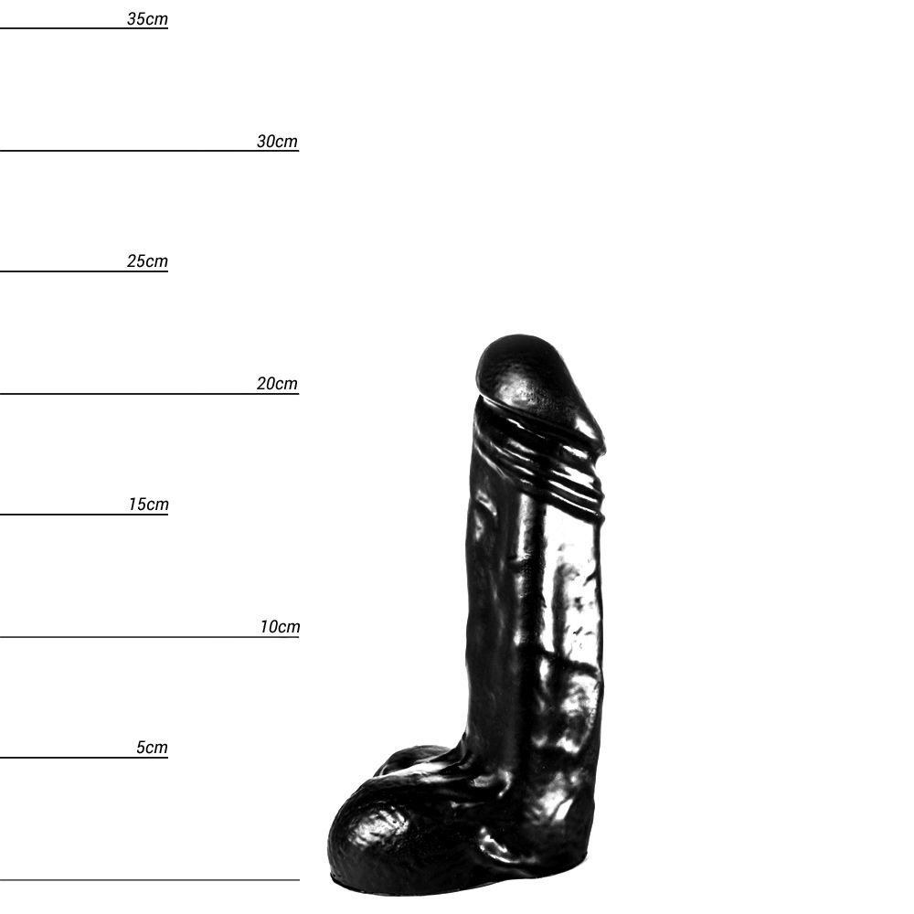 Dildo Realist Overo Negru 22 cm