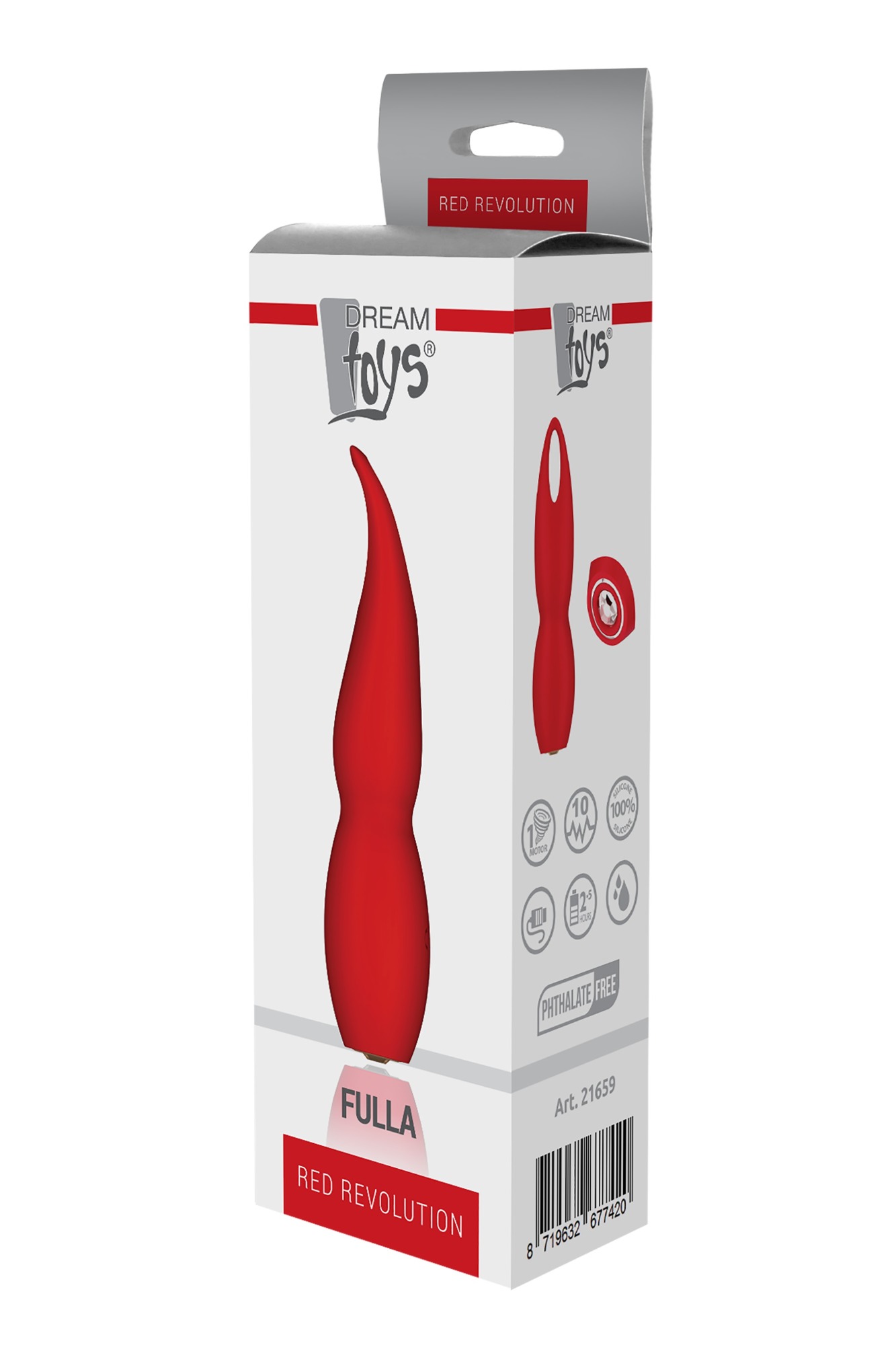 Vibrator Fulla Red Revolution, 10 Moduri in SexShop KUR Romania