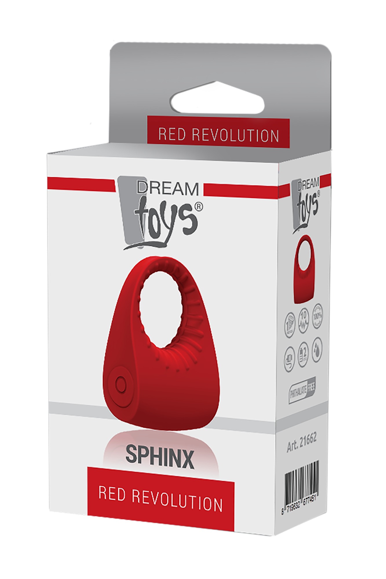 Inel de Penis Sphinx Red Revolution, 10  in SexShop KUR Romania