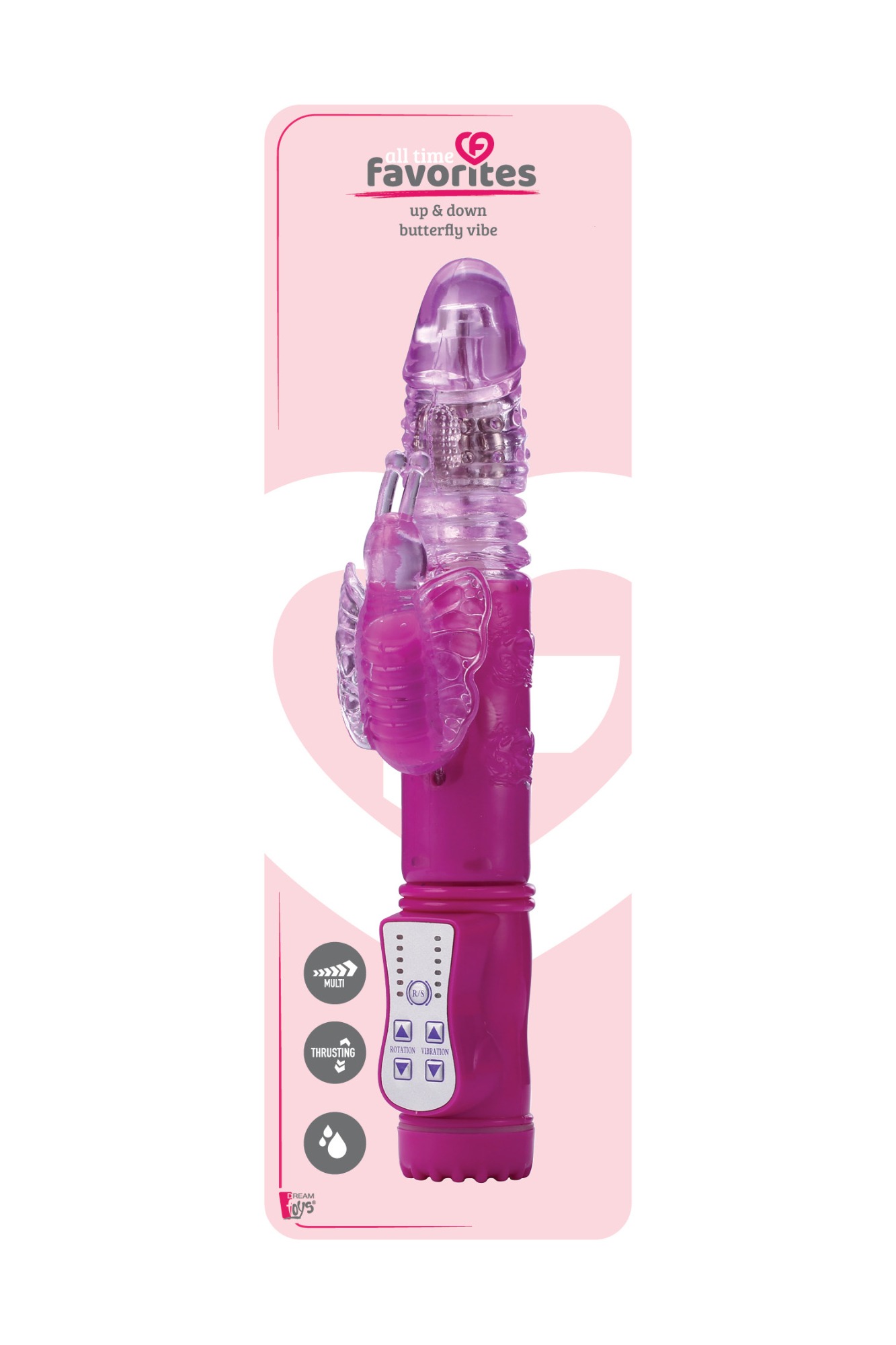 Vibrator Up&Down Butterfly Vibe Pink 26  in SexShop KUR Romania