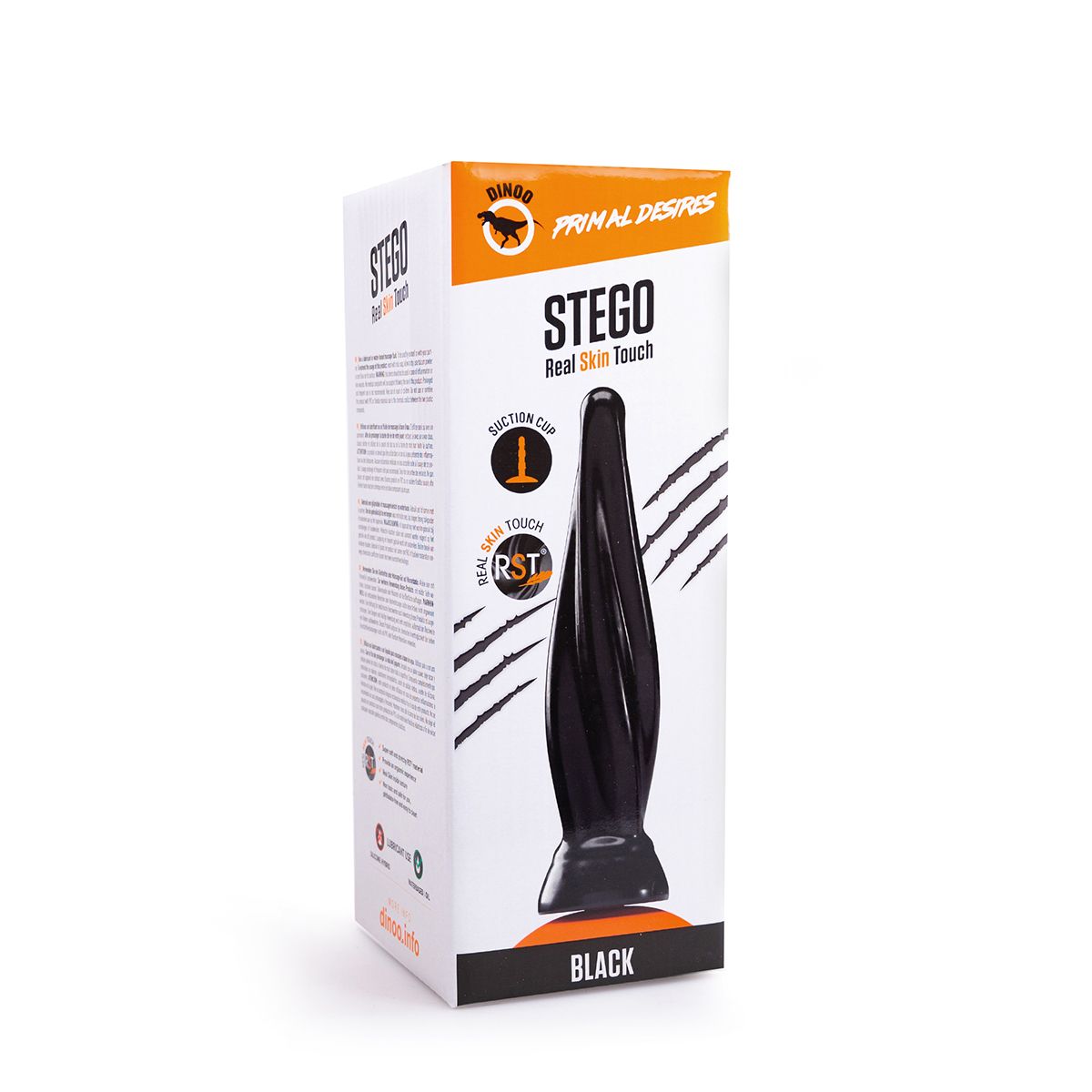 Dildo Primal Desires Stego Negru Cu Ventuza Detasabila 32 cm