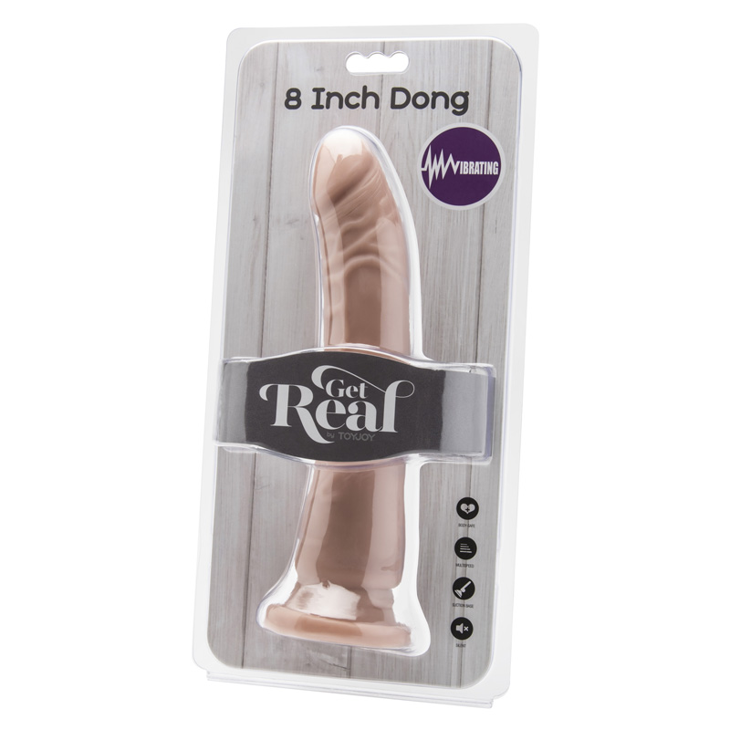 Vibrator Realist Get Real, Multispeed, PVC, Natural, 23 cm